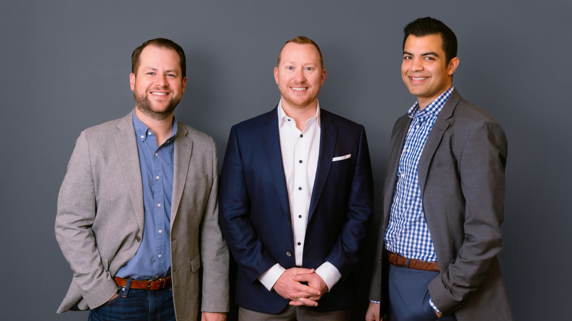 Joe Mancini, Gregg Bordes, and Nikin Shah of Front Porch Venture Partners