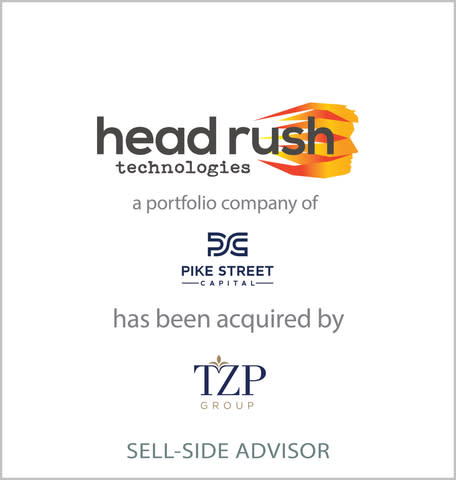 D.A. Davidson & Co. announced today that it served as the exclusive financial advisor to Head Rush Technologies (“Head Rush”) and its Private Equity Sponsor, Pike Street Capital, in the sale of Head Rush to TZP Group. (Graphic: Business Wire)