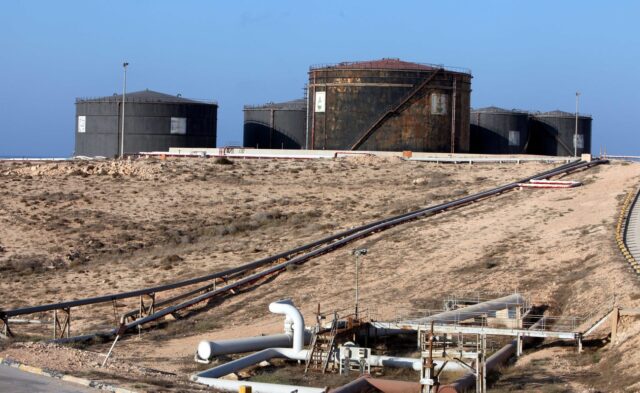 Libyan oil depot