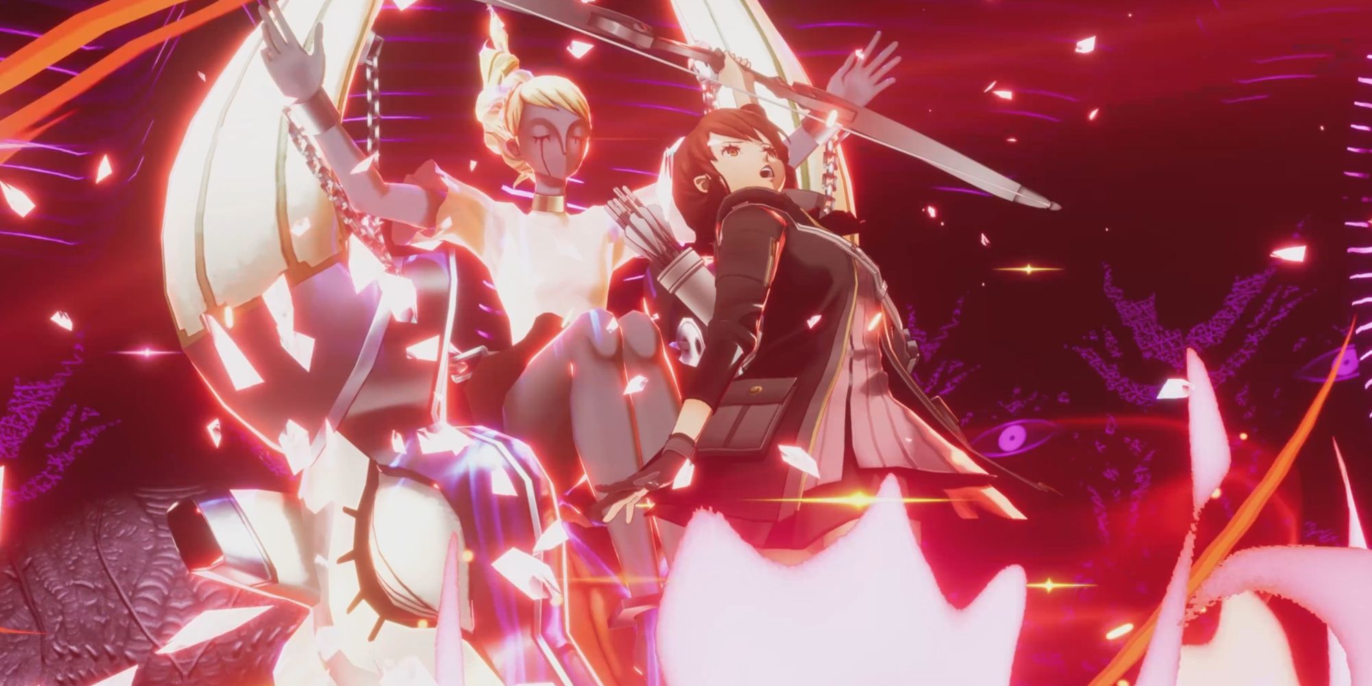 Yukari and her persona in Persona 3 Reload