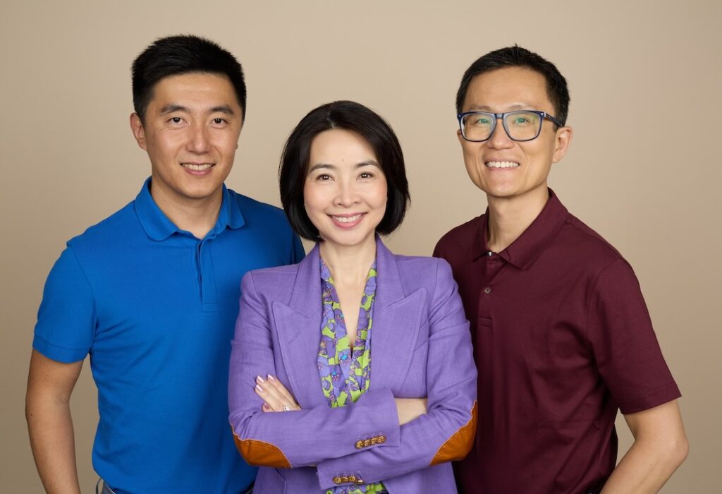 TSF Partners - left to right Brandon Zhao Eva Lau Allen Lau
